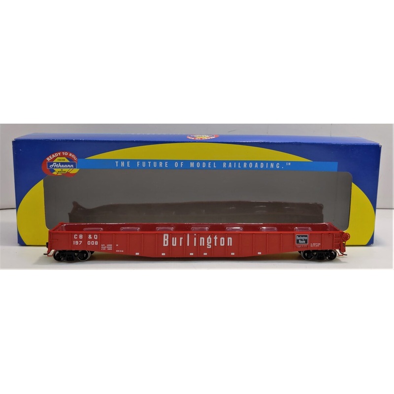 Athearn 93603 HO Chicago Burlington & Qunincy 65′ Mill Gondola #197008 LN/Box