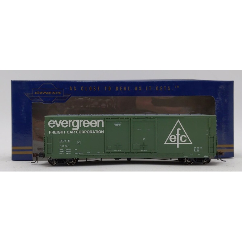 Athearn G69052 HO Evergreen 50′ PC&F Box/Landis Doors #3268 LN/Box
