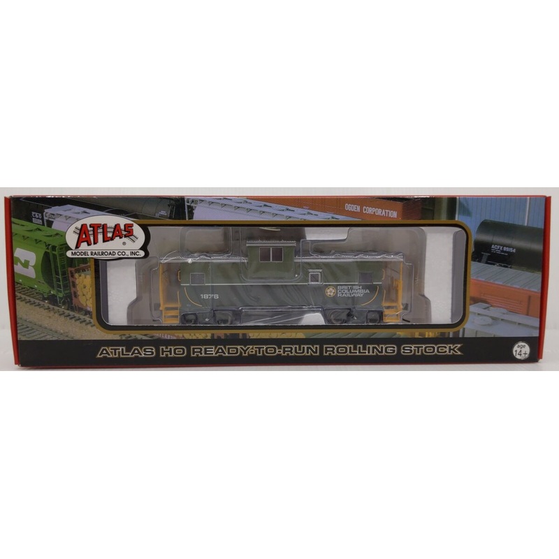 Atlas 20000554 HO Scale British Columbia Railway Extended Vision Caboose #1876 MT/Box