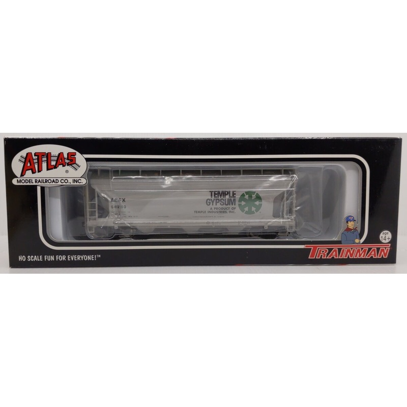 Atlas 20000878 HO Scale Temple Gypsum ACF 3560 Covered Hopper Car #64260 NIB