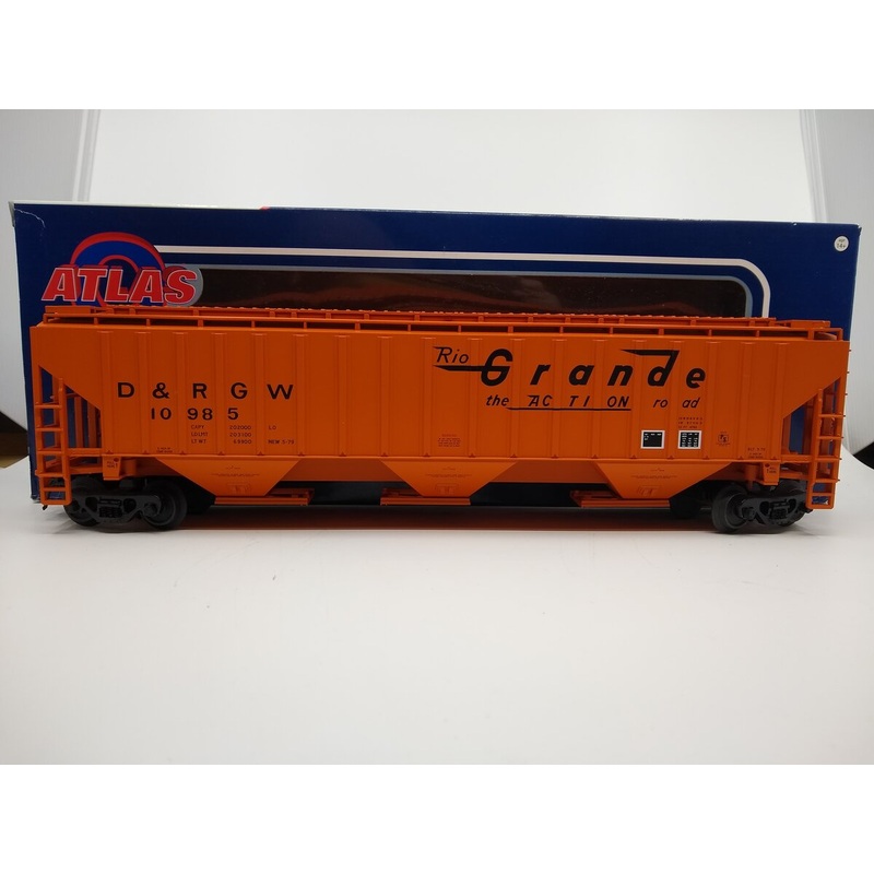 Atlas 2001617-2 O Gauge Rio Grande Pullman-Standard 4750 Hopper #10985 (3-Rail) NIB