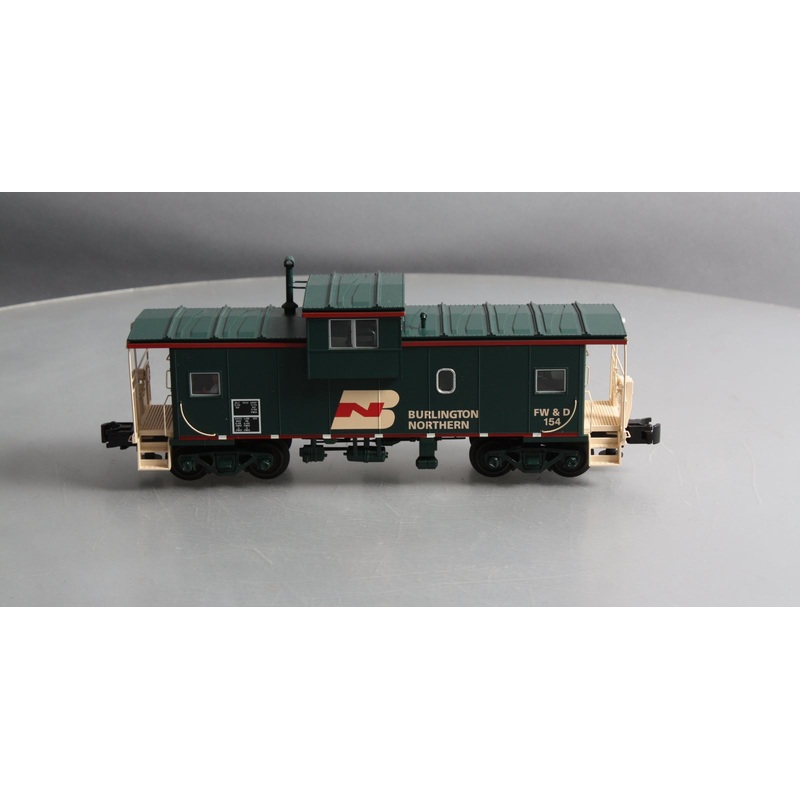 Atlas 6606 O Gauge Burlington Northern Lighted Caboose #154 (3-Rail) LN