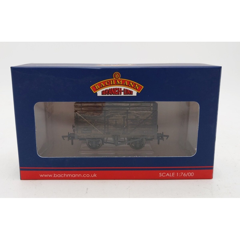 Bachmann 37-209 OO Scale BR Weathered 8 Plank Wagon w/Coke Rail #P63984 LN/Box