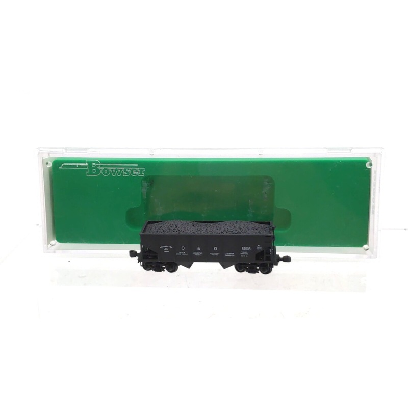 Bowser 37635 N Scale Chesapeake & Ohio GLa 2-Bay Hopper w/ Coal Load #54003 LN/Box