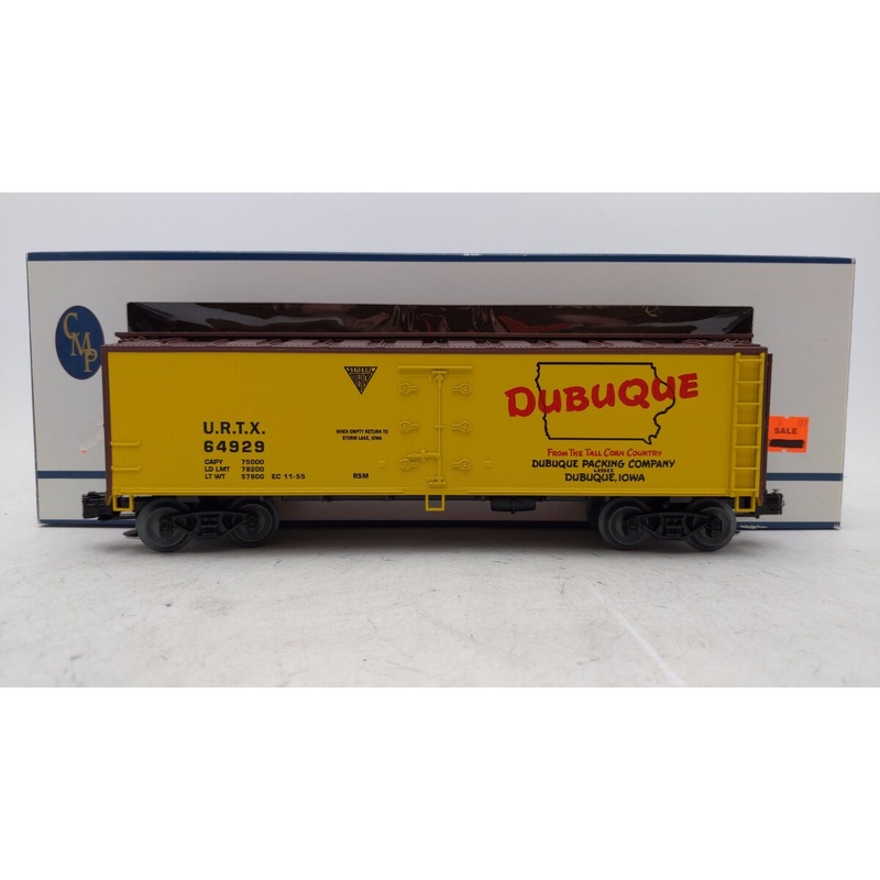 Crown R-2008 O Gauge Dubuque Meats Reefer Car #64929 EX/Box