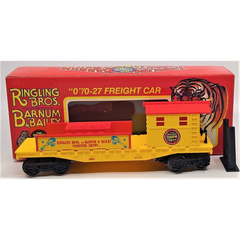 K-Line K6861 O Ringling Bros & Barnum & Bailey Circus Boom Car EX/Box