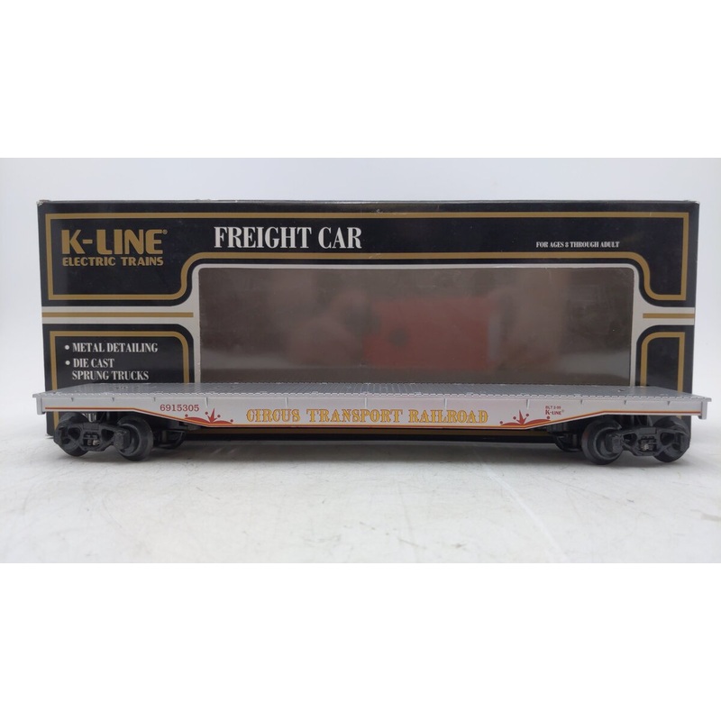 K-Line K691-5305 Circus Transport Flatcar w/Autos EX/Box