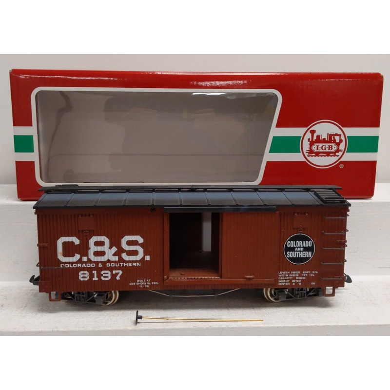 LGB G 45673 Colorado & Southern Box Car #8137 EX/Box