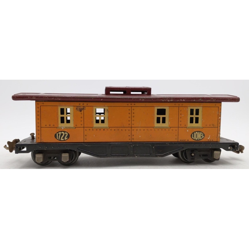 Lionel 1722 Vintage O Tinplate Lithographed Caboose VG