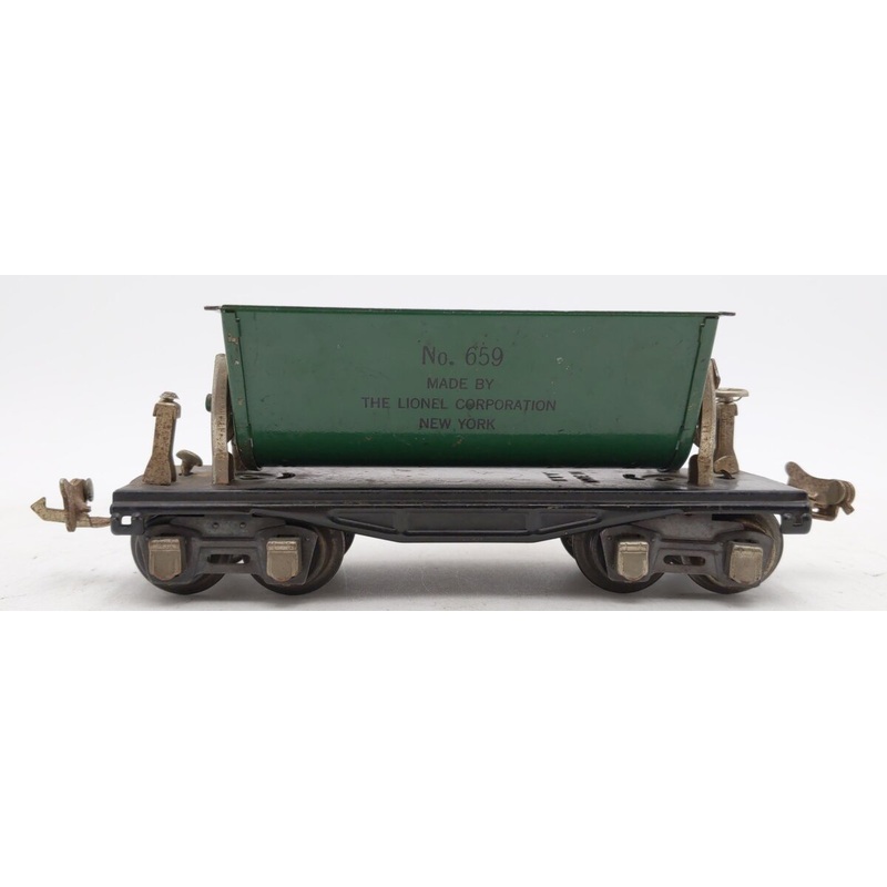 Lionel 2659 Vintage O Prewar Green Dump Car VG