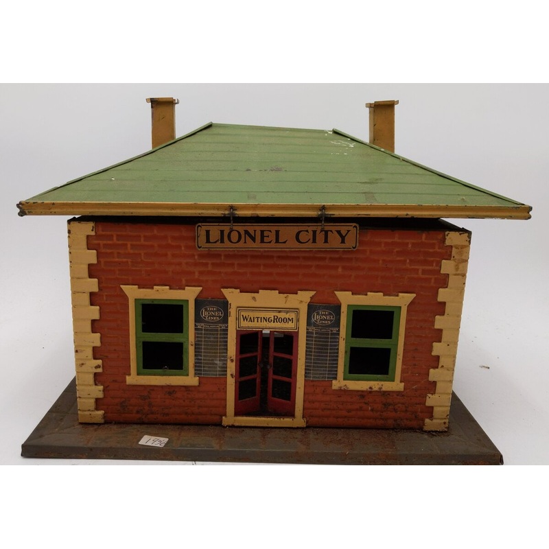 Lionel 124 Vintage Standard Gauge Lionel City Tinplate Station VG
