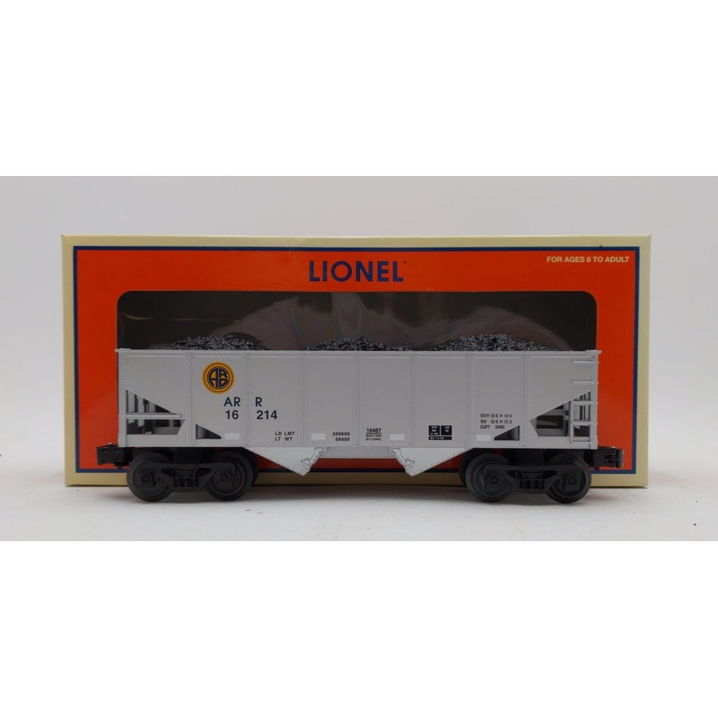 Lionel 6-16487 O Gauge Alaska Railroad 2-Bay Hopper Car #16214 EX/Box