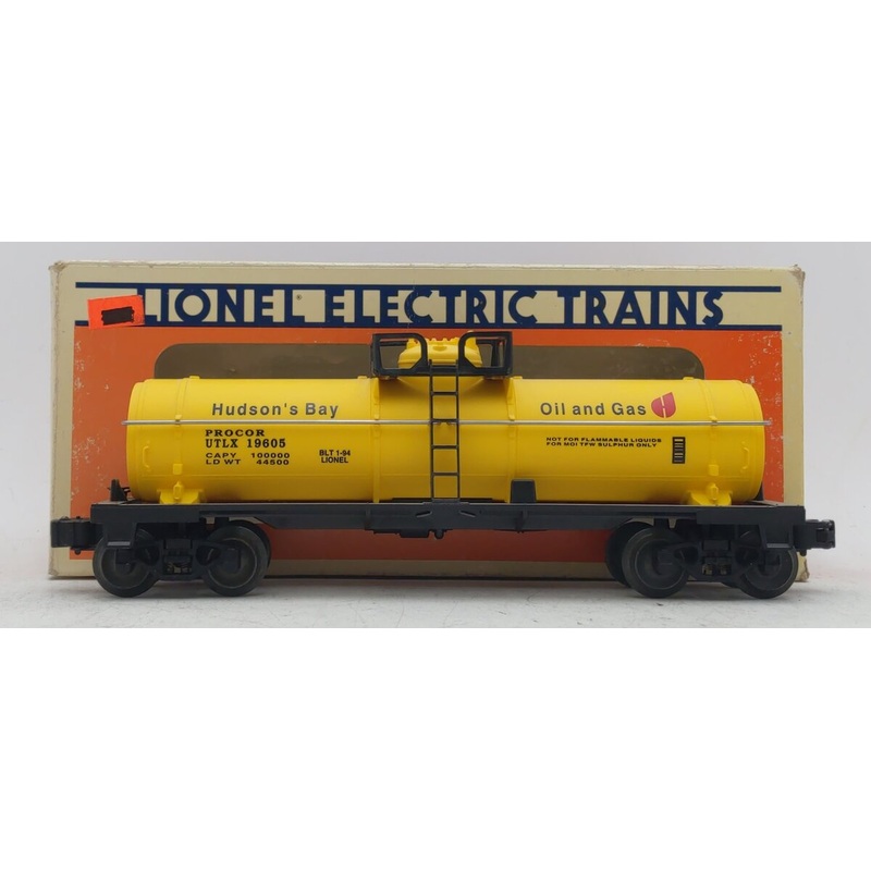 Lionel 6-19605 O Gauge Hudson Bay Single Dome Tank Car EX/Box