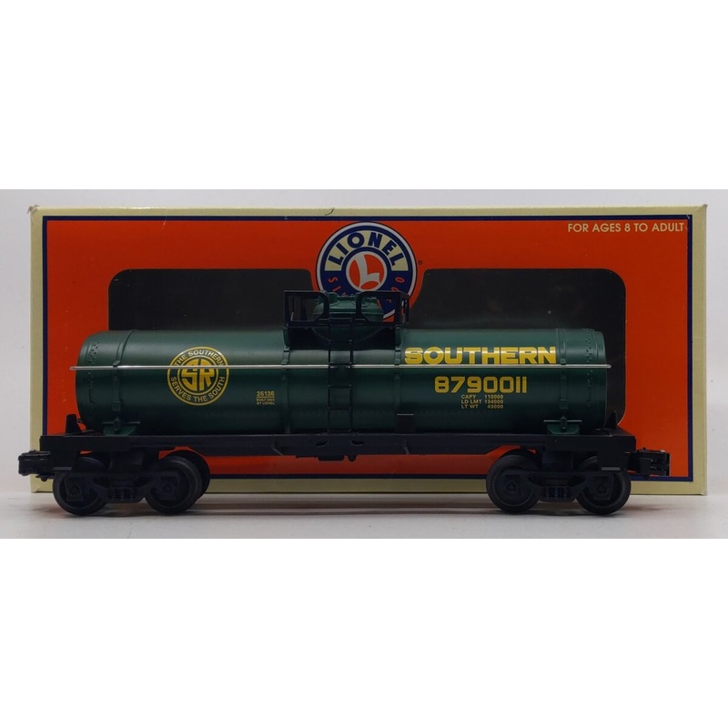 Lionel 6-26136 O Gauge Southern Single Dome Tank Car #8790011 LN/Box