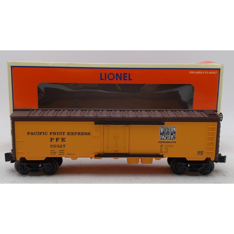 Lionel 6-26199 O Gauge Western Pacific Refrigerator Car #55327 LN/Box