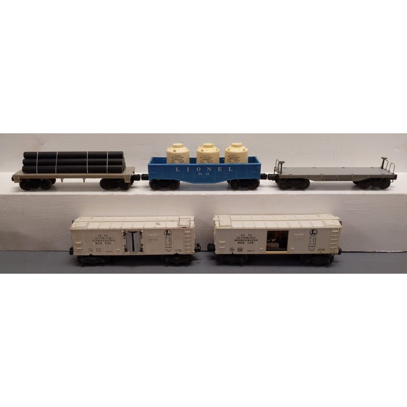 Lionel Vintage O Gauge Freight Cars: 3472, 3462, 2411, 6112 [5] VG