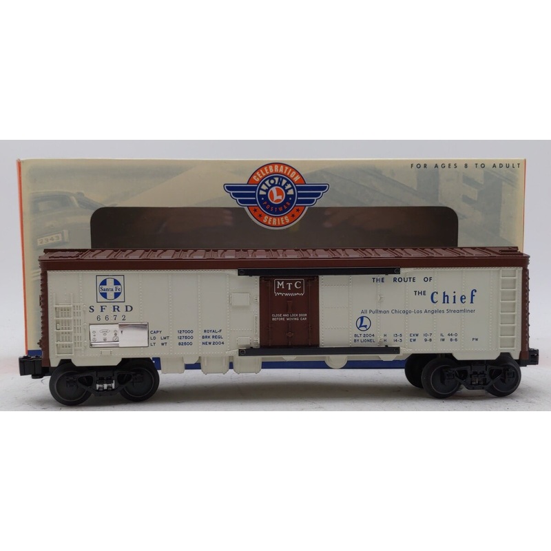 Lionel 6-19564 O Gauge #6672 Atchison Topeka Santa Fe Reefer #6672 LN/Box