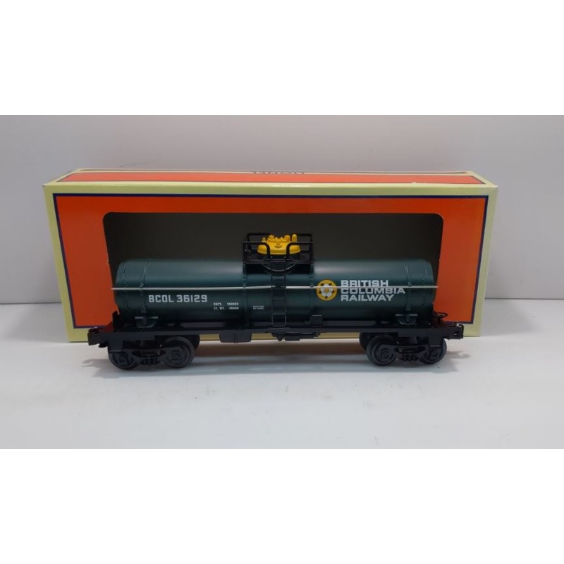 Lionel 6-36129 O Gauge British Columbia Railway Single Dome Tank Car LN/Box