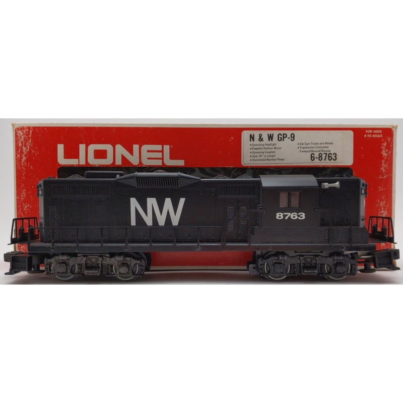 Lionel 6-8763 O Gauge Norfolk & Western GP-9 Diesel Locomotive #8763 EX/Box