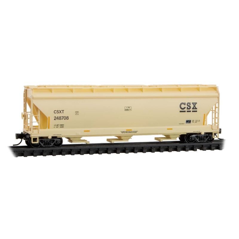 Micro-Trains 09400931 N CSX 3-Bay Covered Hopper #248708