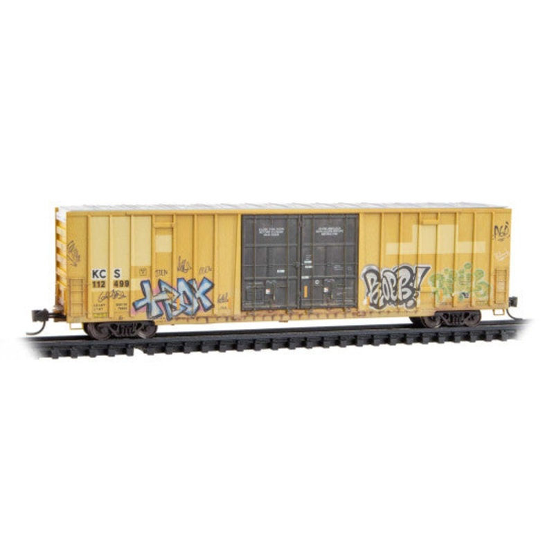 Micro-Trains 12344150 N Kansas City Southern Weathered 60′ High-Cube Boxcar