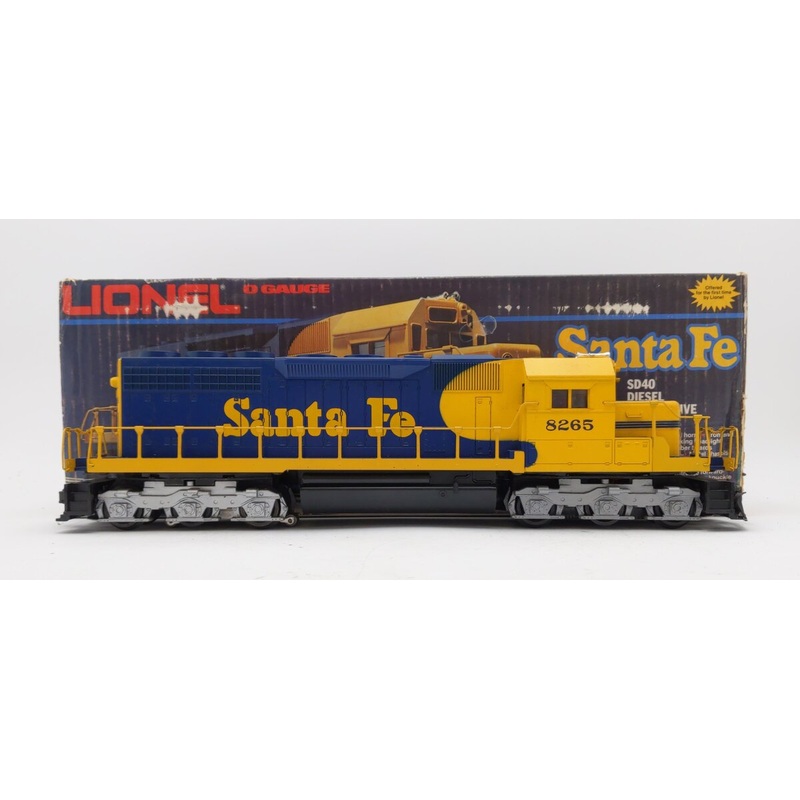 Lionel 6-8265 O Gauge Santa Fe SD-40 Diesel Locomotive VG/Box