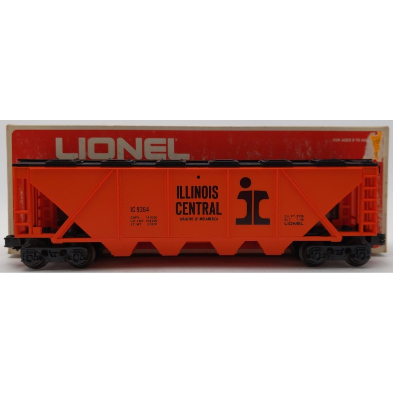 Lionel 6-9264 O Gauge Illinois Central Quad Hopper #9264 EX/Box