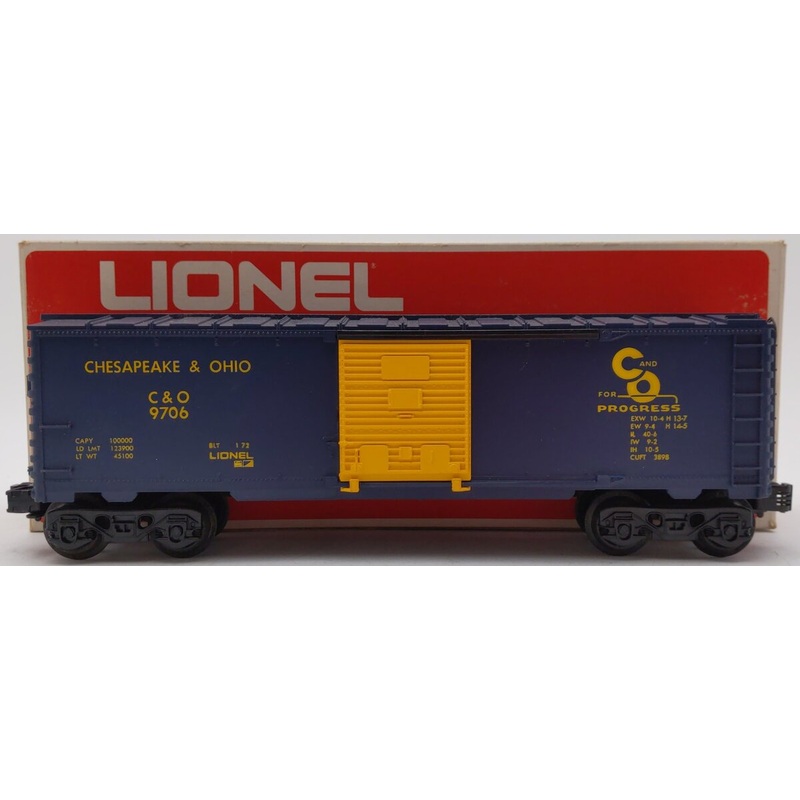 Lionel 6-9706 O Gauge Chesapeake and Ohio Boxcar EX/Box