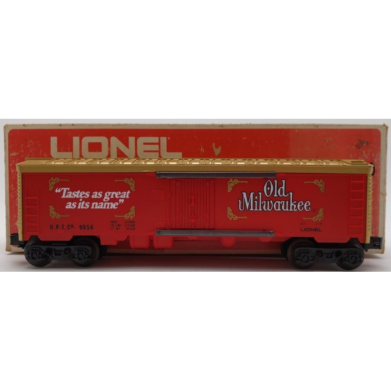 Lionel 6-9856 O Gauge Old Milwaukee Beer Billboard Reefer Car EX/Box