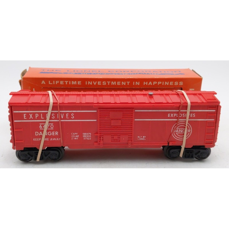 Lionel 6470 Vintage O Red Exploding Boxcar EX/Box