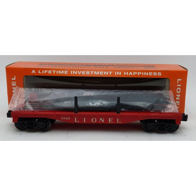 Lionel 6826 Vintage O Flatcar with Custom Trees VG/Box