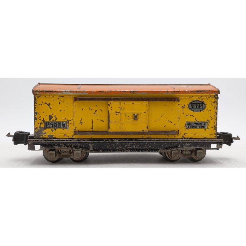 Lionel 814 Vintage O Prewar Lionel Lines Tinplate Automobile Furniture Boxcar