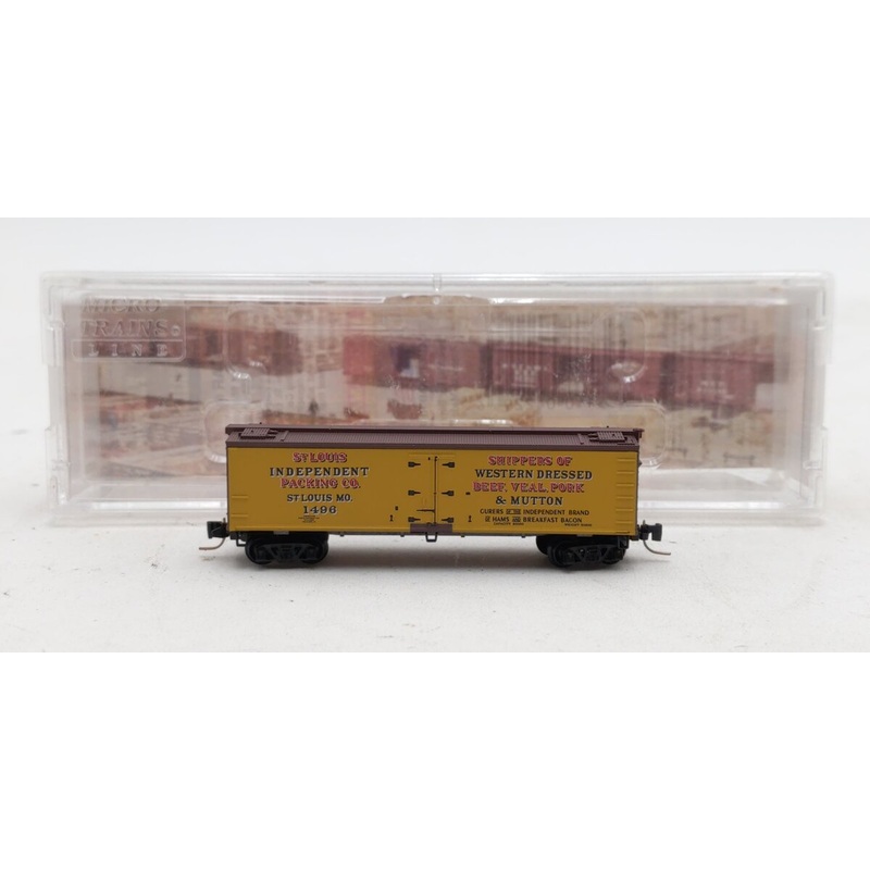 Micro-Trains 51800110 Z St Louis Independent Packing Co 40′ Wood Reefer #1496 EX/Box