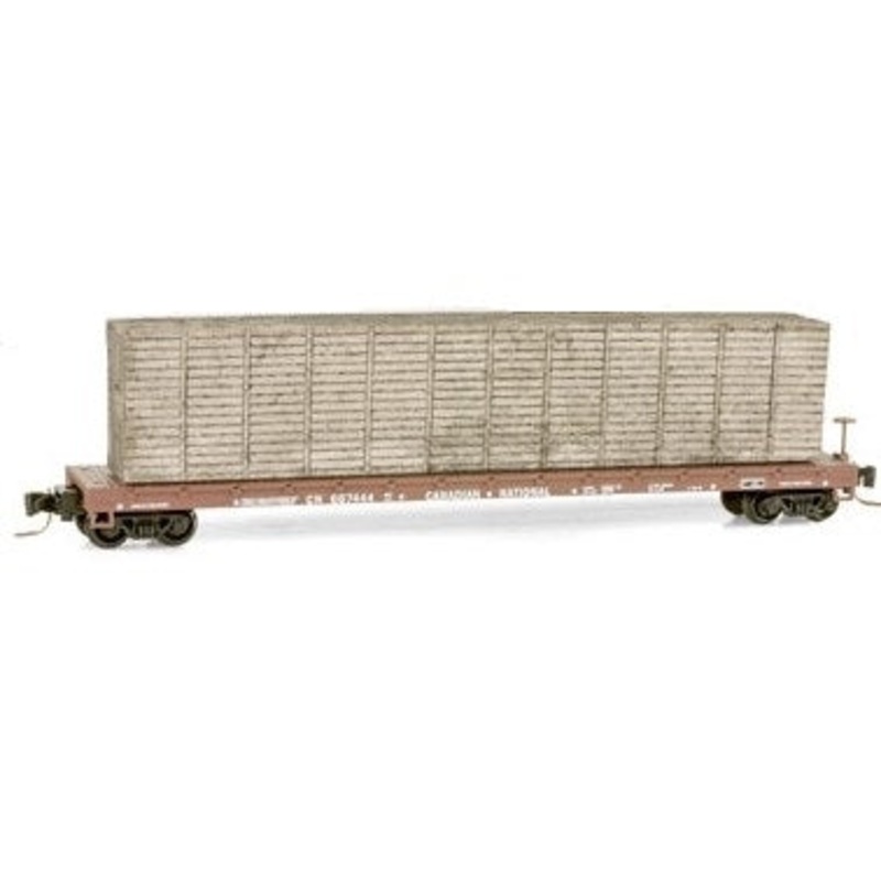 Micro-Trains 52400092 Z Canadian National 60′ Steel Flat Car with Load #667444 LN/Box
