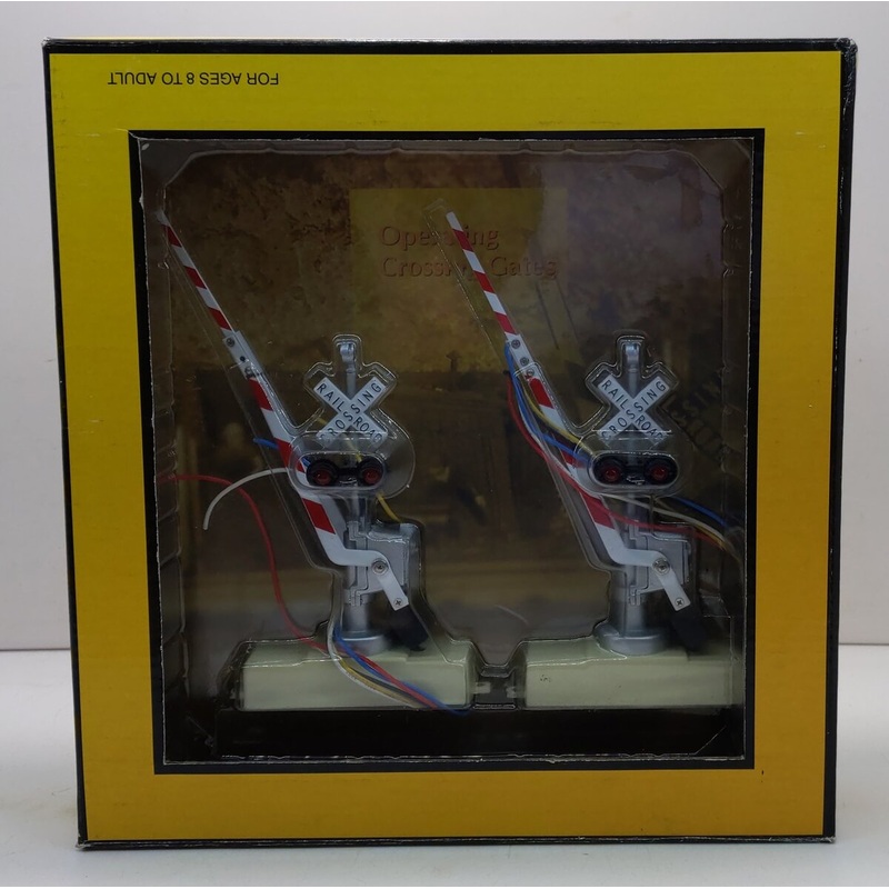 MTH 30-11012 O Gauge Operating Crossing Gates Signal (Box of 2) LN/Box