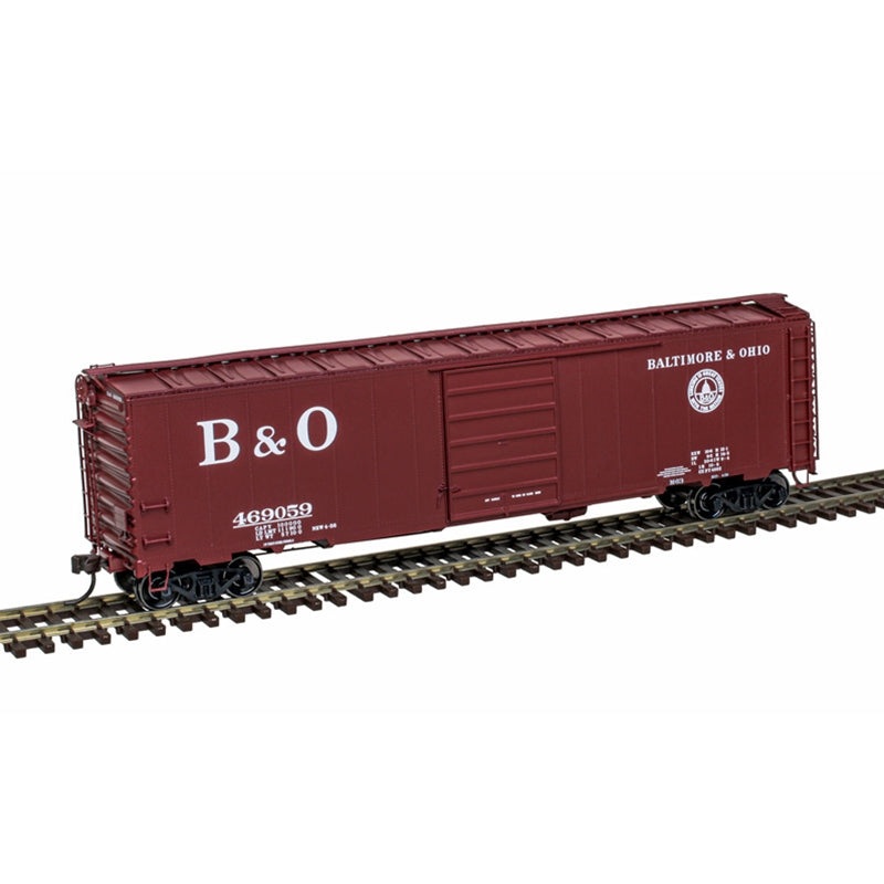 Atlas 20007518 HO Baltimore & Ohio 50′ Postwar Single Door Boxcar #469010