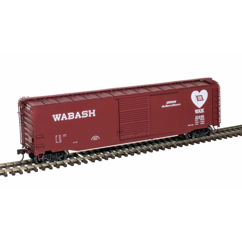 Atlas 20007520 HO Wabash 50′ Postwar Single Door Boxcar #21446