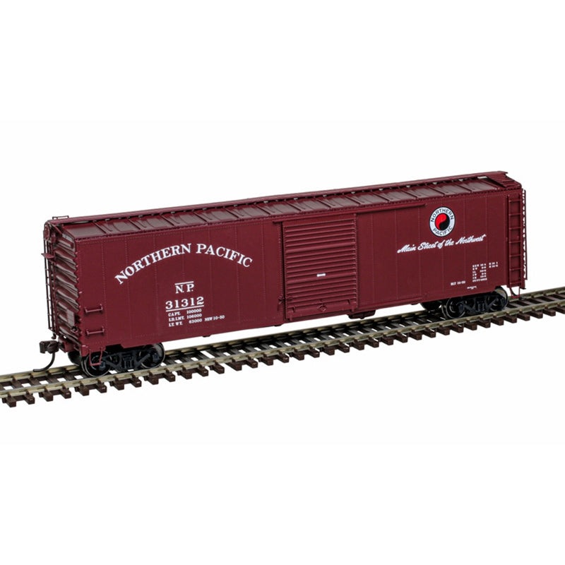 Atlas 20007522 HO Northern Pacific 50′ Postwar Single Door Boxcar #31050