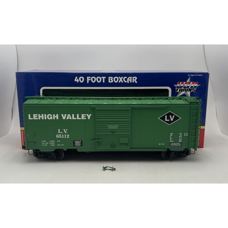 USA Trains R19215C G Lehigh Valley 40 Ft. PS-1 Simulated Steel Box Car EX/Box