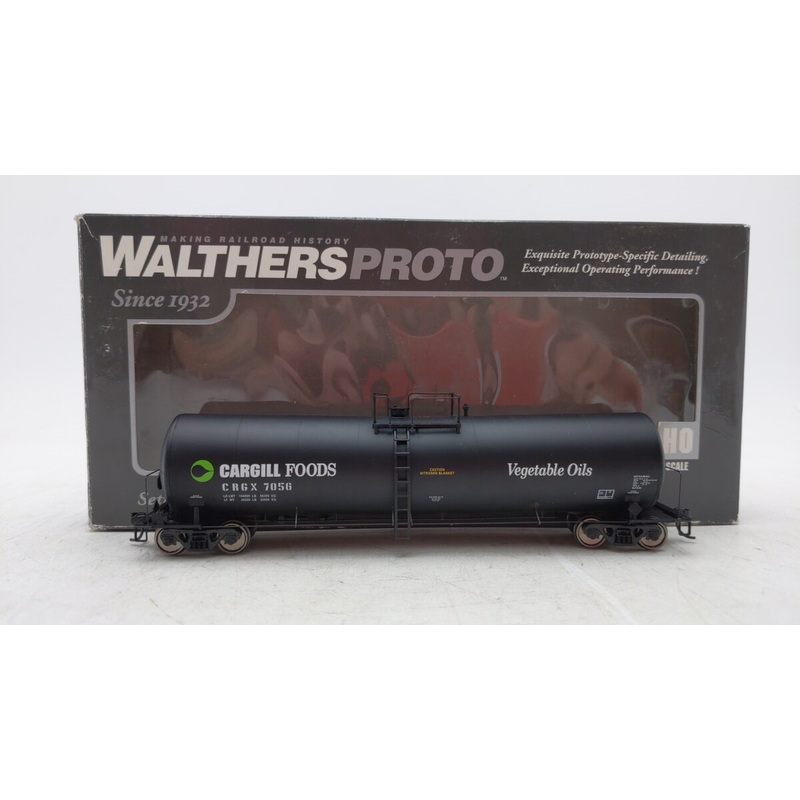Walthers 920-100209 HO Scale Cargill 54′ 23K Gallon Funnel-Flow Tank Car #7056 EX/Box