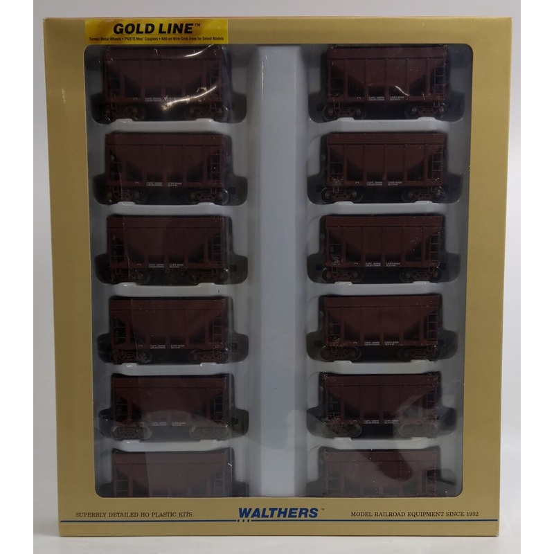 Walthers 932-40535 HO Data Only Gold Michigan-Style Taconite Ore Car (Set of 12) LN/Box