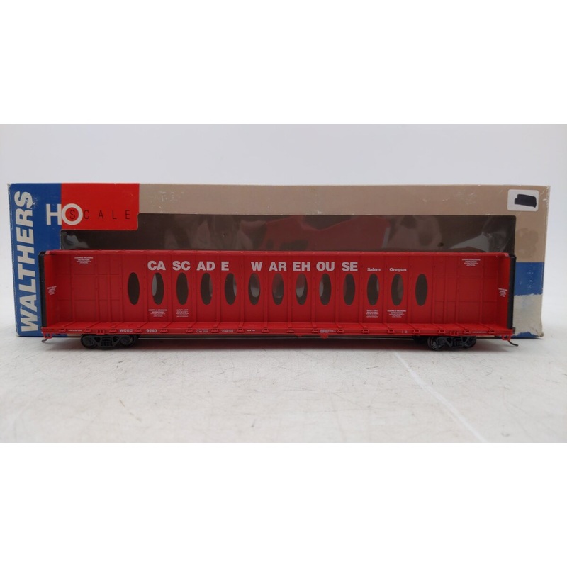 Walthers 932-4108 HO Scale Cascade Warehouse 72”” Center Beam Flat Car #9240 EX/Box