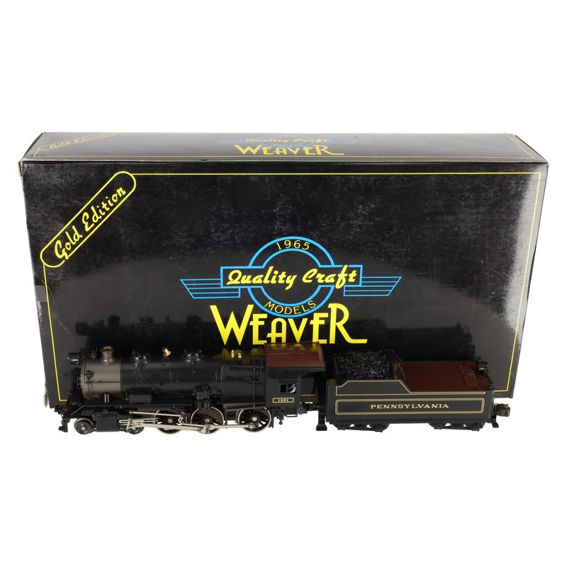Weaver 1961 O Gauge PRR BRASS 4-6-0 G-5 Steam Locomotive & Tender (3-Rail) EX/Box