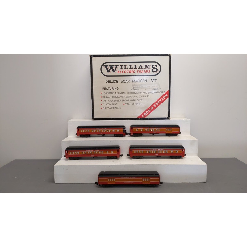 Williams 2519 Southern Pacific Daylight 5-Car Madison Passenger Set EX/Box