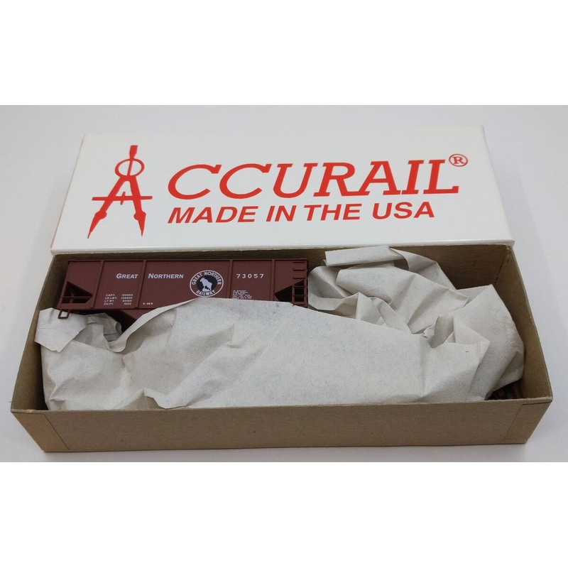 Accurail 2351.1 HO Great Northern Min Red Canton Twin Hopper Kit #73057