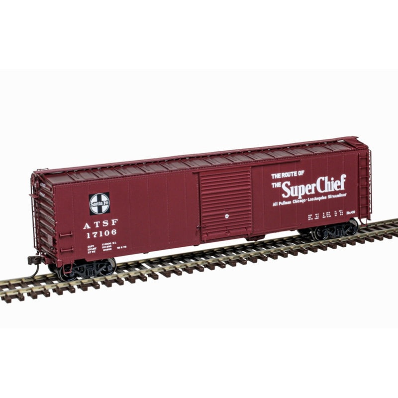 Atlas 20007525 HO Santa Fe 50′ Postwar Single Door Boxcar #17106