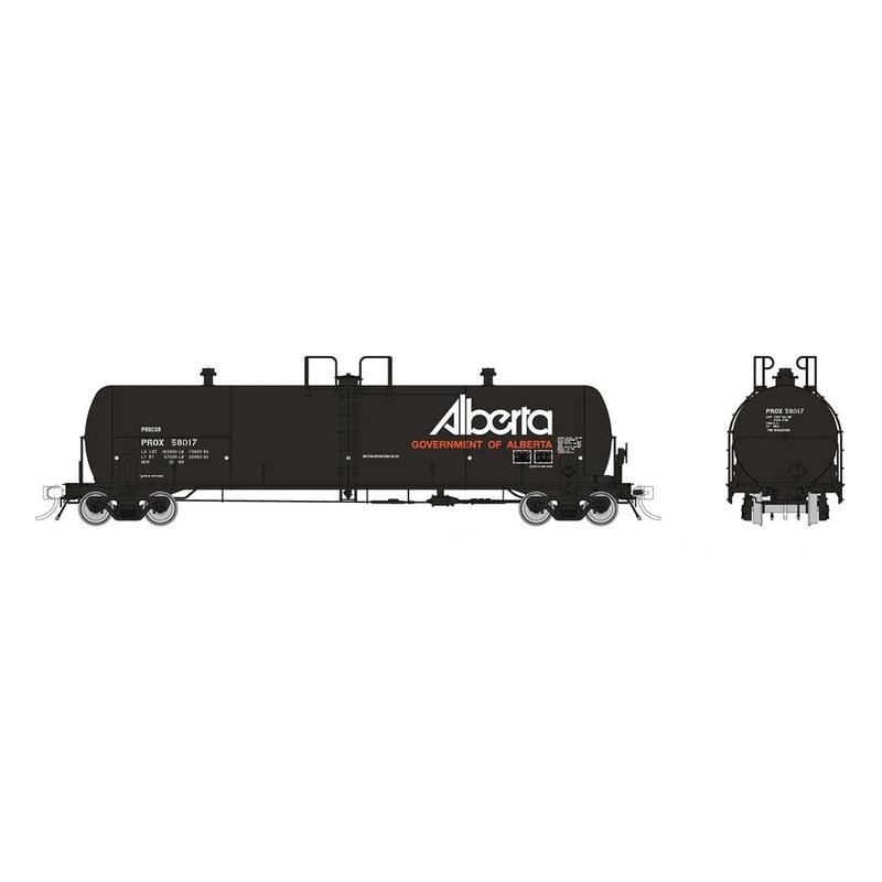 Rapido Trains 135028A HO PROX – Gov. of Alberta Procor 20K gal Tank Car
