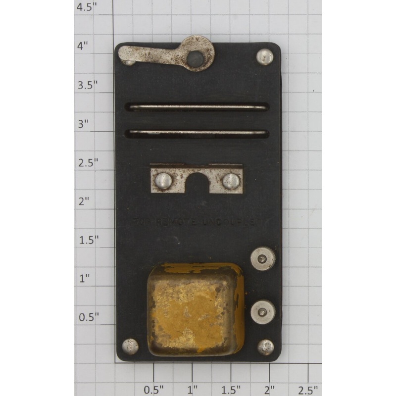 American Flyer 706 Yellow Remote Uncoupler with Binding Posts and Nuts
