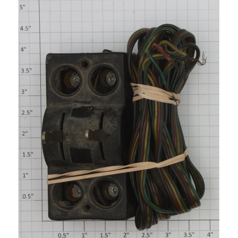 American Flyer XA10698 S Scale Dual Lighted Switch Controller w/ Wires w/o Bulbs