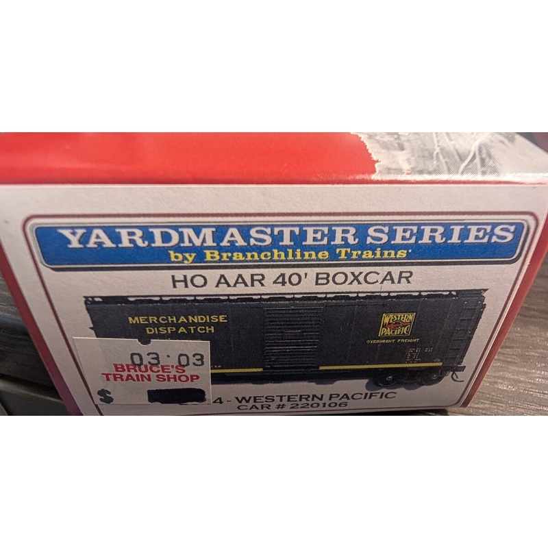 Branchline Trains 8044 HO Western Pacific 40′ AAR 40′ Boxcar #220106 Kit